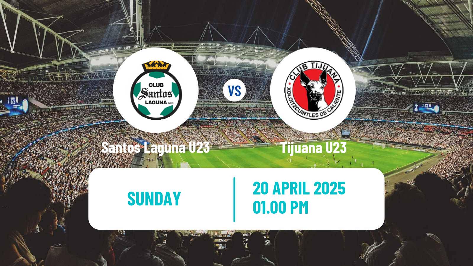 Football Mexican Liga MX U23 Santos Laguna U23 - Tijuana U23