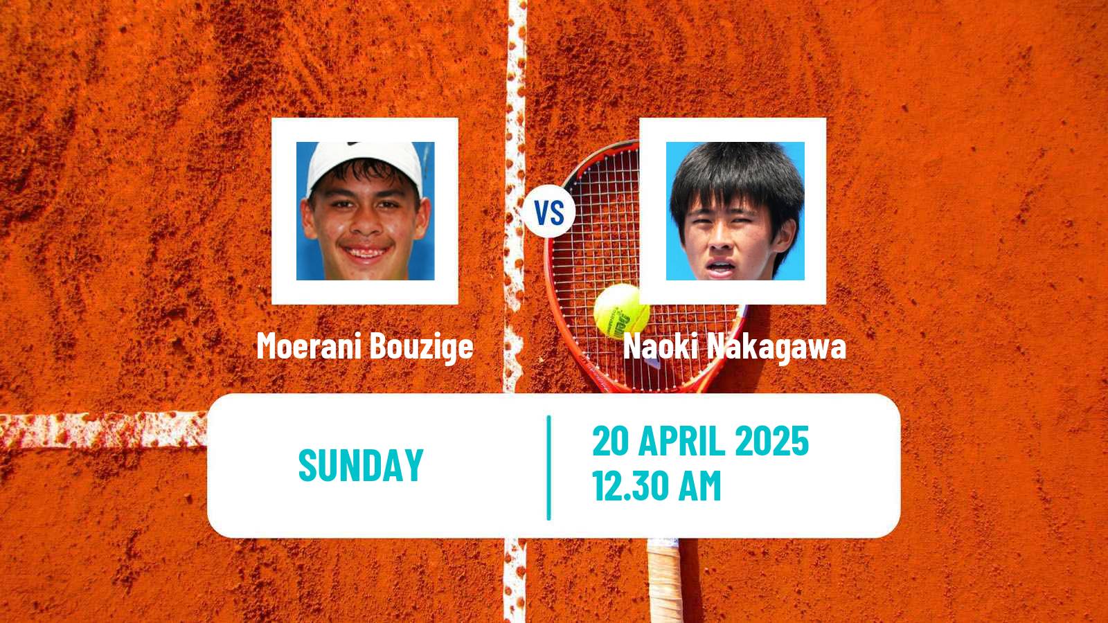 Tennis Gwangju Challenger Men Moerani Bouzige - Naoki Nakagawa
