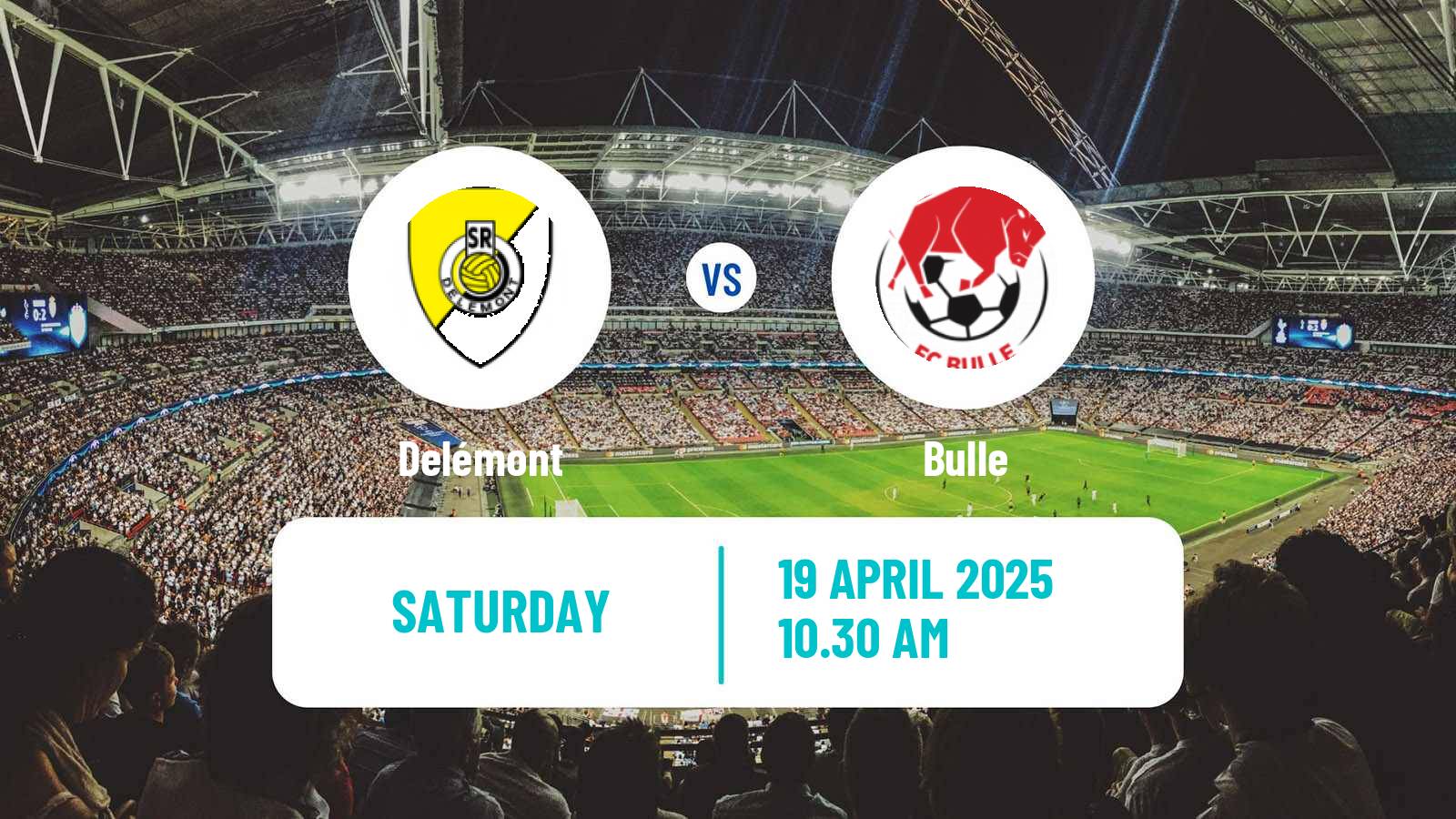 Soccer Swiss Promotion League Delémont - Bulle