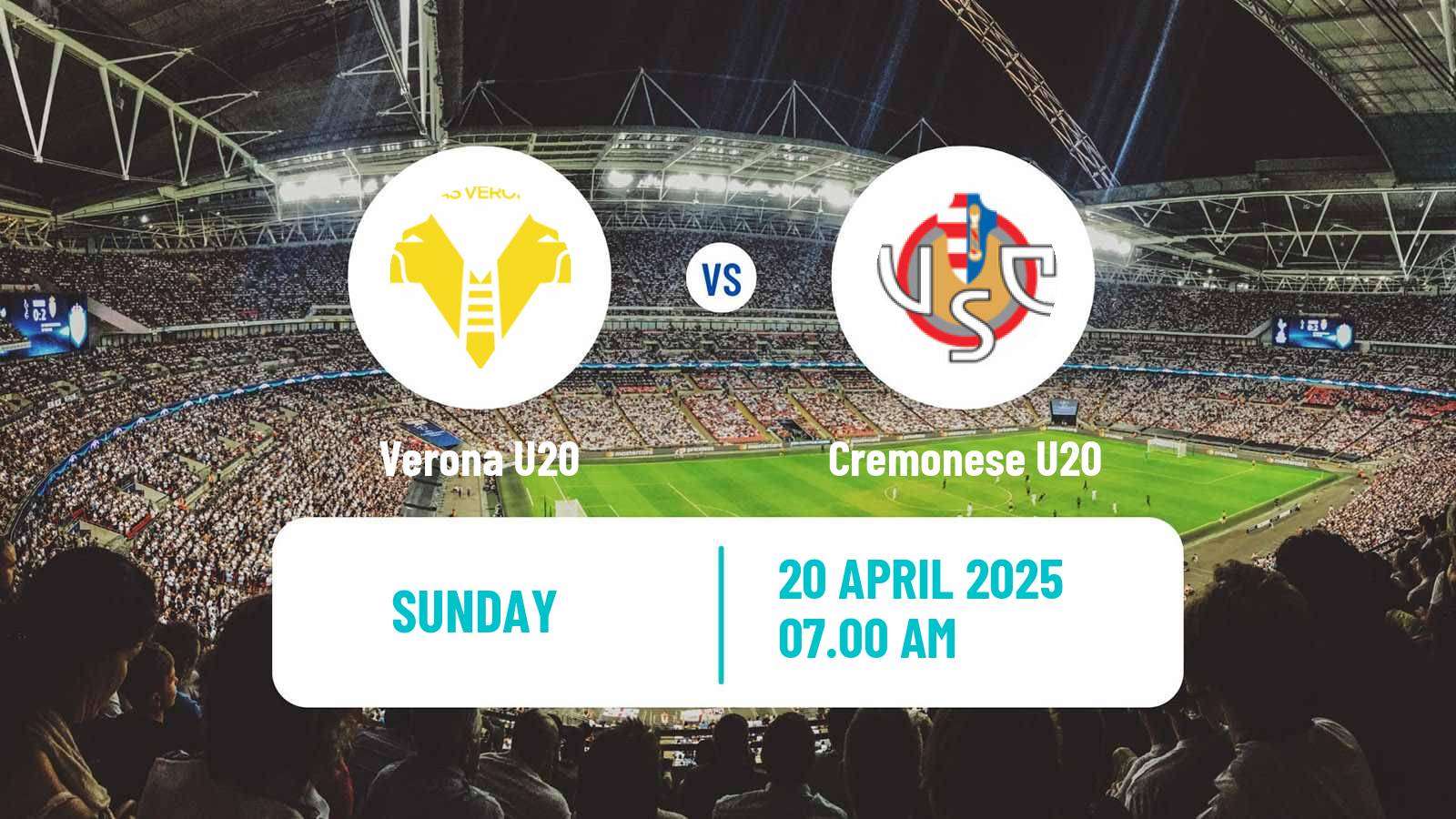 Soccer Italian Primavera 1 Verona U20 - Cremonese U20