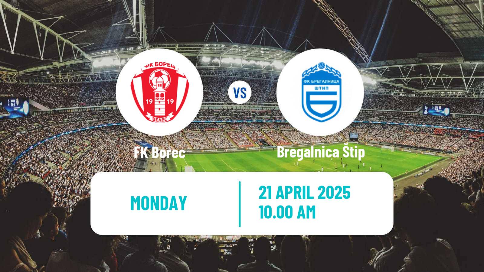 Soccer North Macedonian 2 MFL Borec - Bregalnica Štip