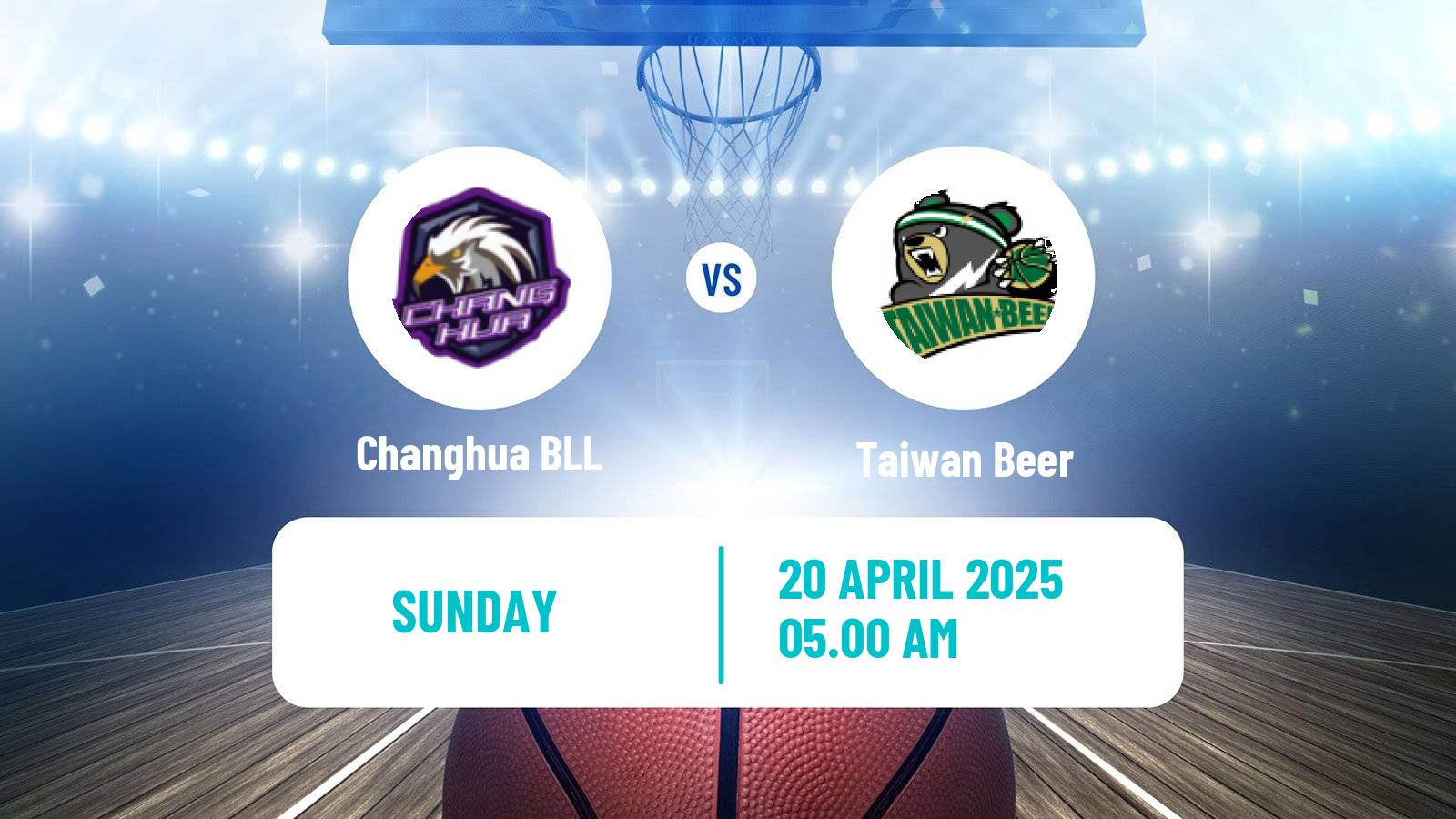 Basketball Taiwan SBL Changhua BLL - Taiwan Beer