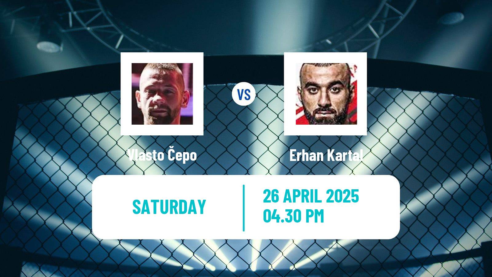 MMA Middleweight Tipsport Gamechanger Men Vlasto Čepo - Erhan Kartal