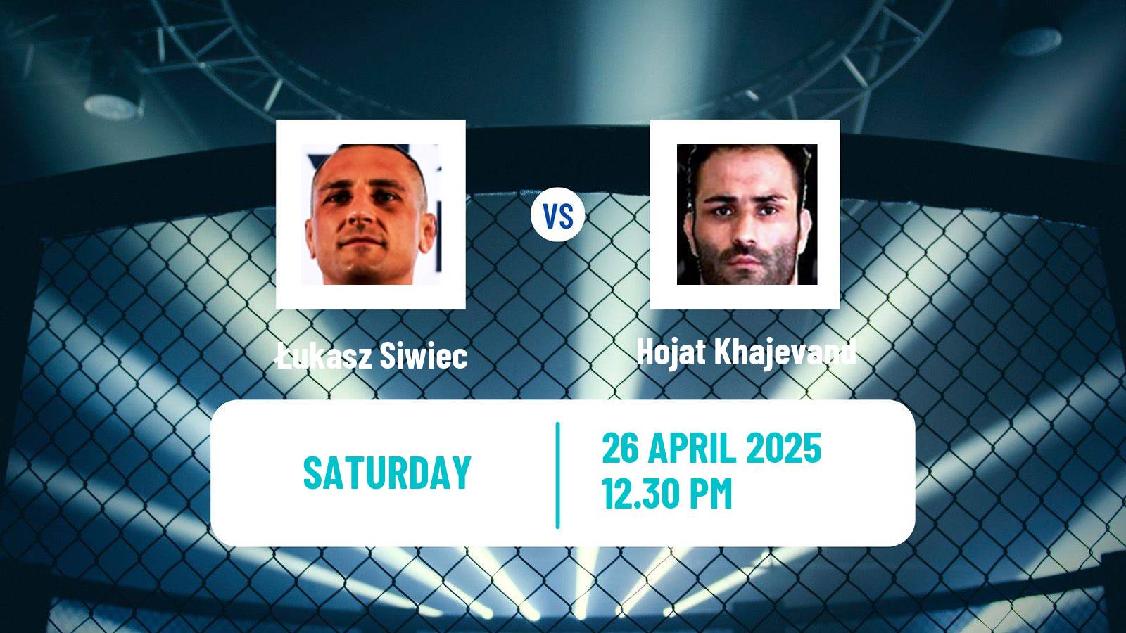 MMA Middleweight Tipsport Gamechanger Men Łukasz Siwiec - Hojat Khajevand