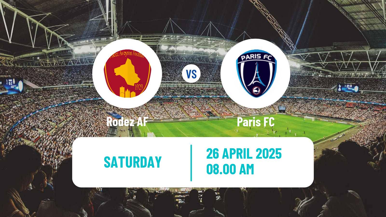 Soccer French Ligue 2 Rodez - Paris FC