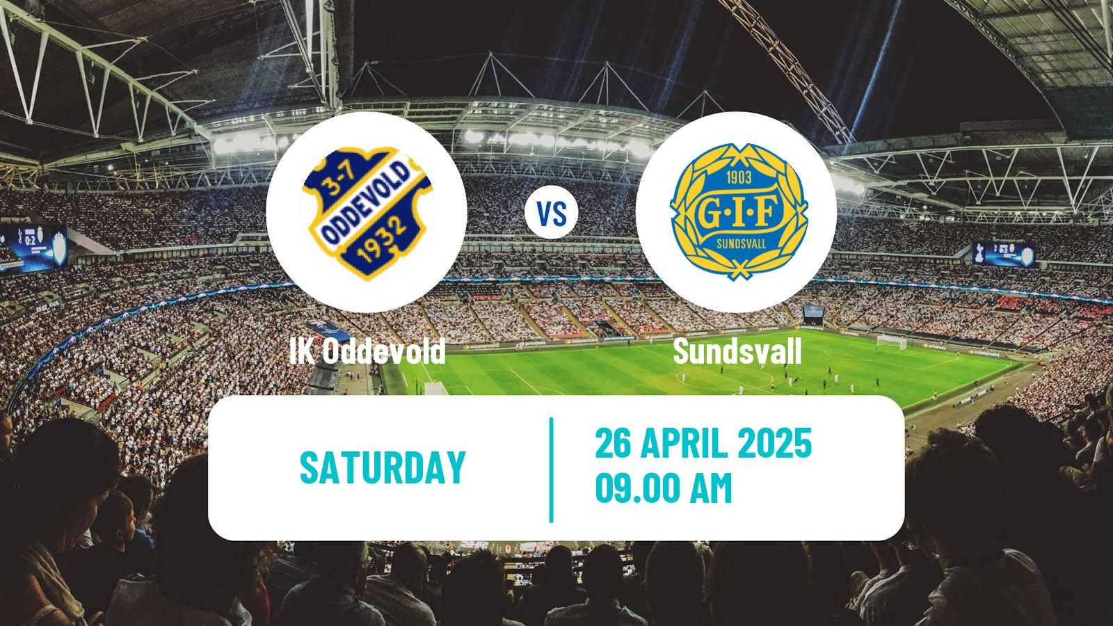 Soccer Swedish Superettan Oddevold - Sundsvall