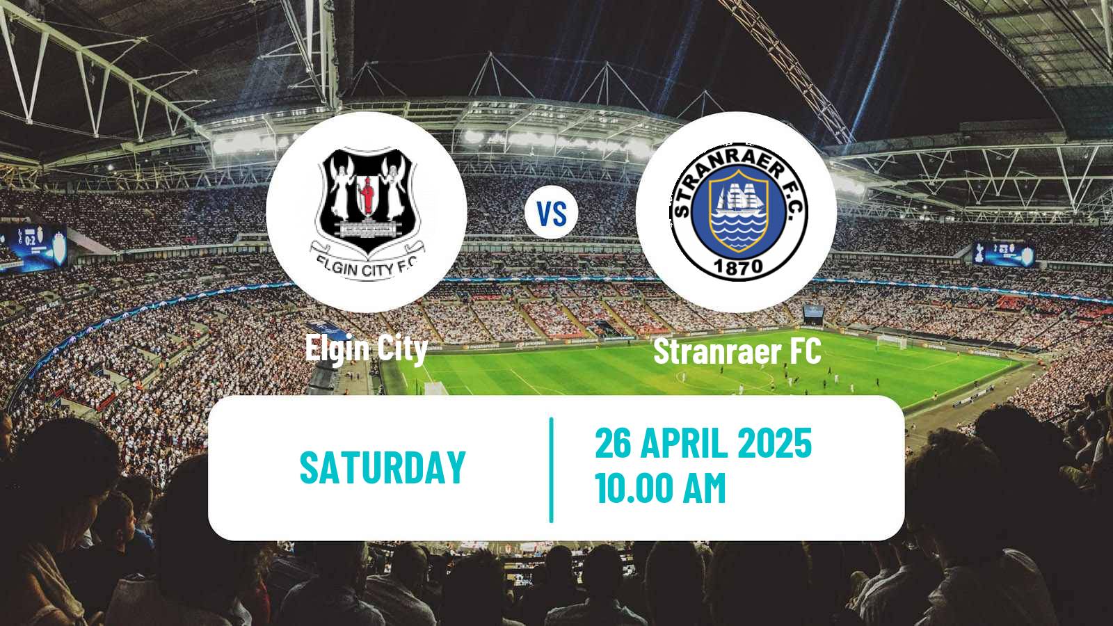 Soccer Scottish League Two Elgin City - Stranraer