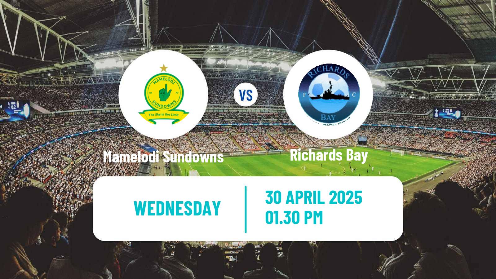 Soccer South African Premier Soccer League Mamelodi Sundowns - Richards Bay