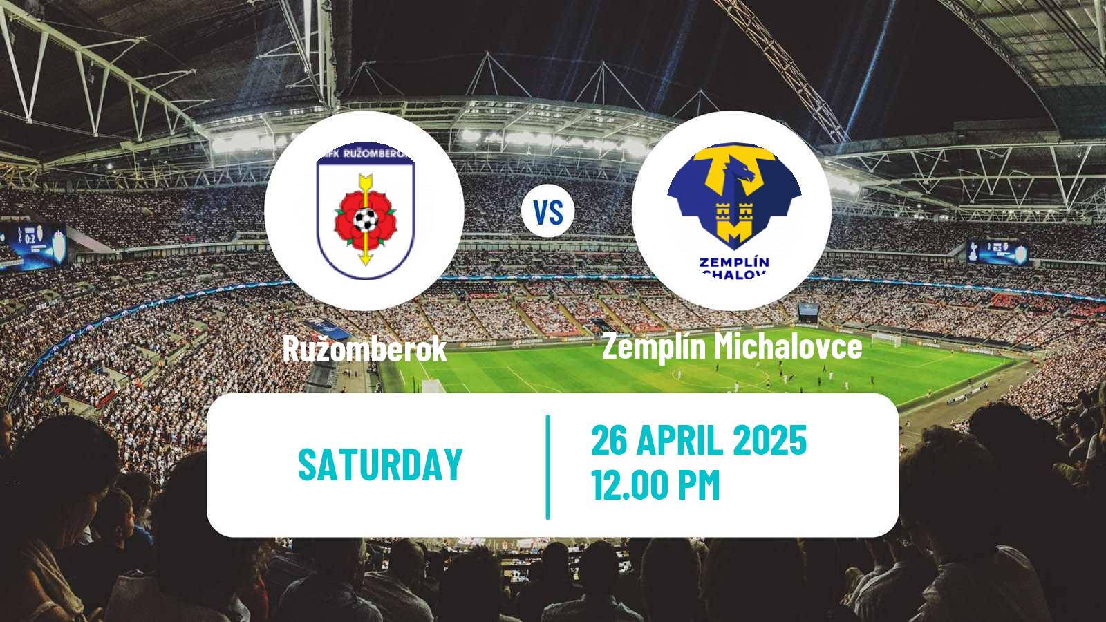 Soccer Slovak Superliga Ružomberok - Zemplín Michalovce