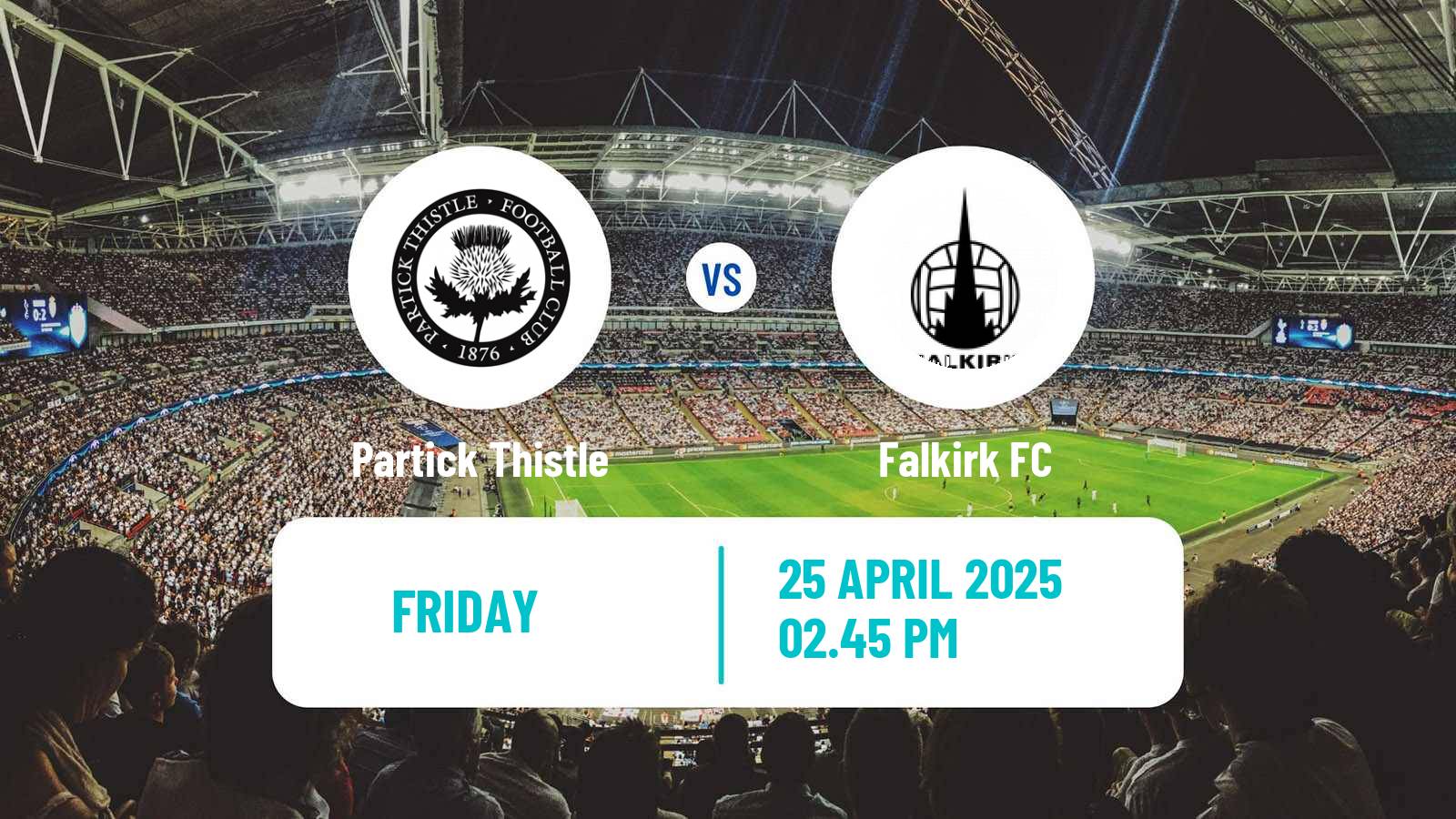 Soccer Scottish Football Championship Partick Thistle - Falkirk