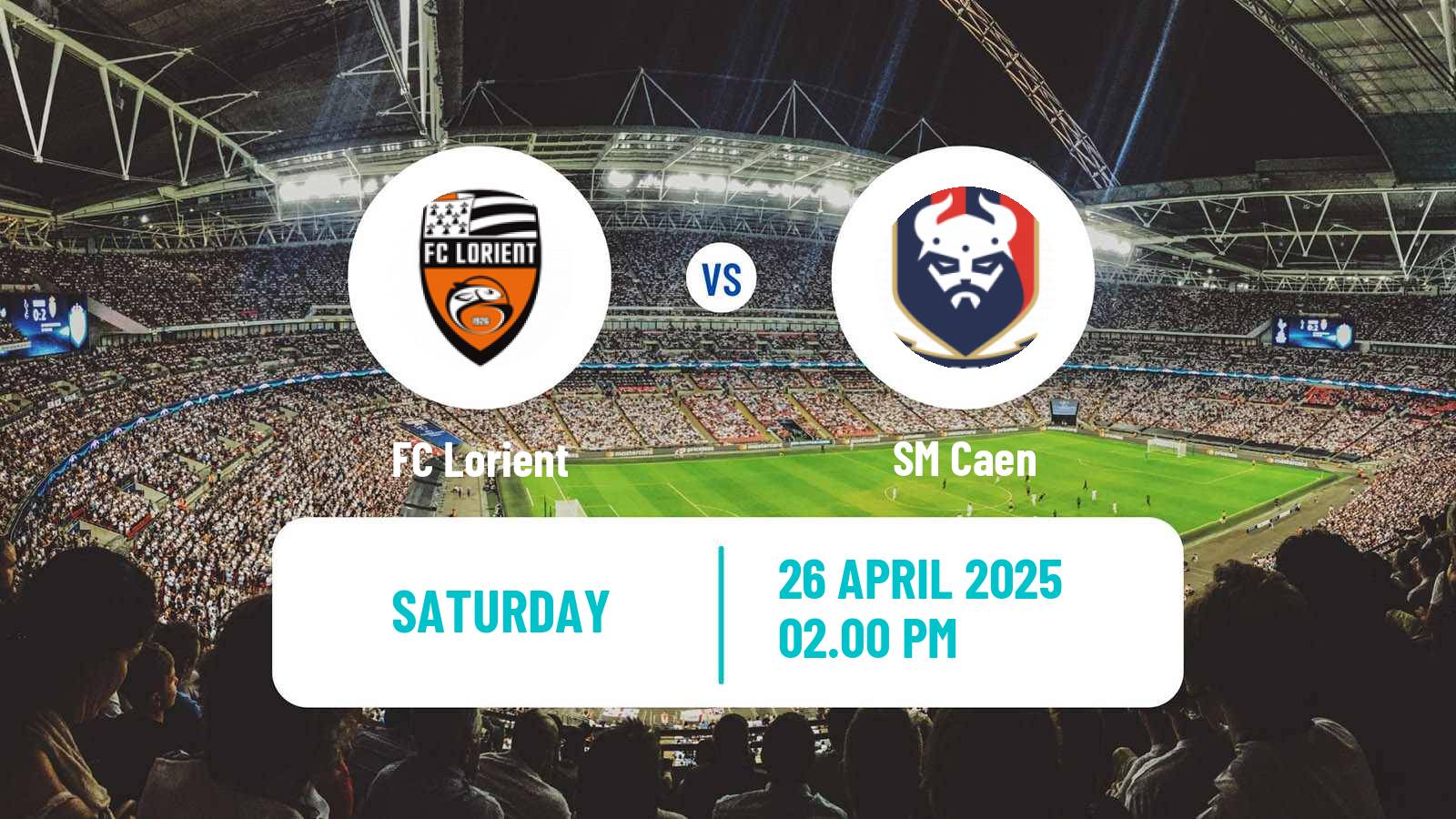 Soccer French Ligue 2 Lorient - Caen
