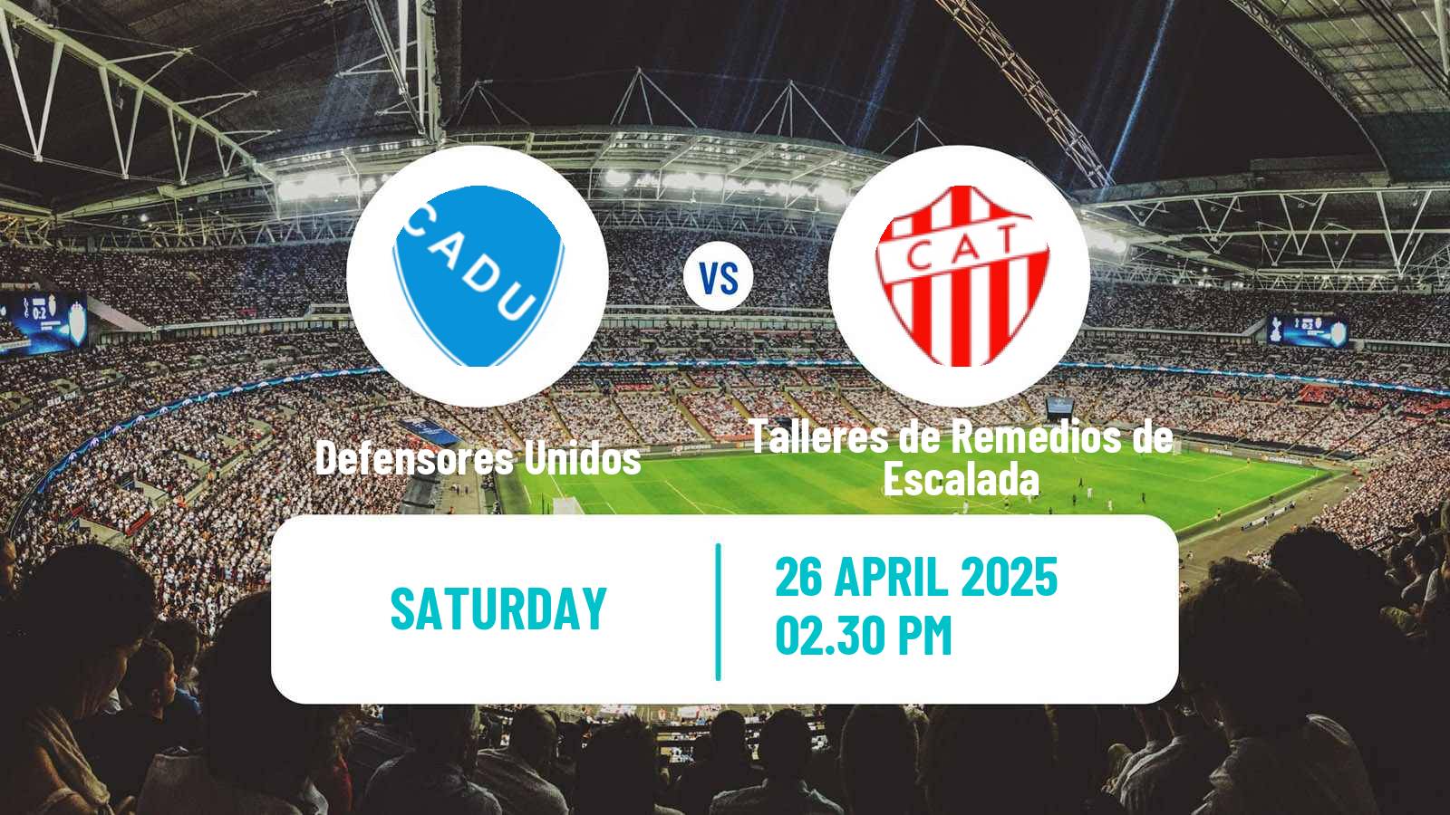 Football Argentinian Primera Nacional Defensores Unidos - Talleres de Remedios de Escalada