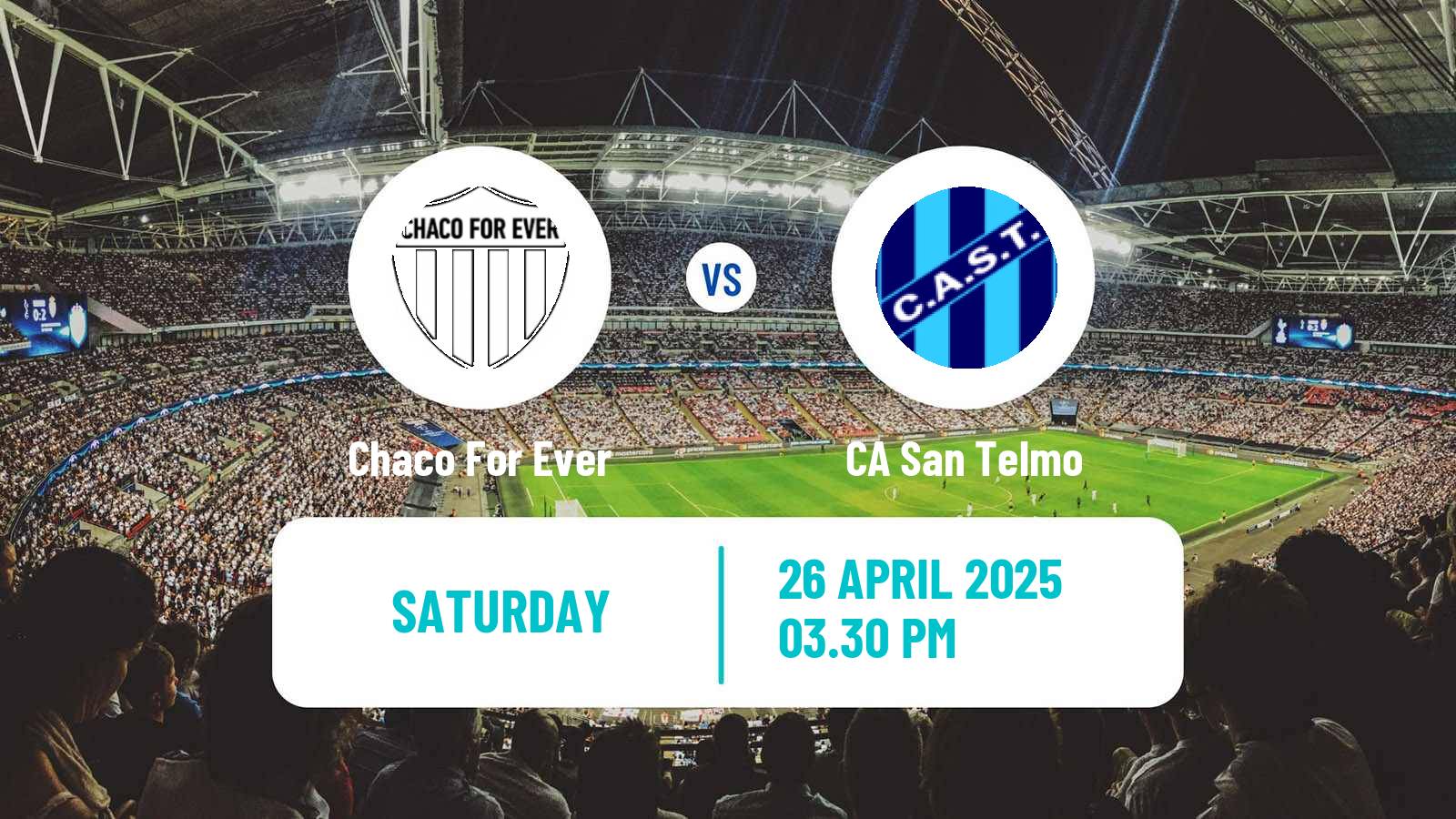 Football Argentinian Primera Nacional Chaco For Ever - San Telmo