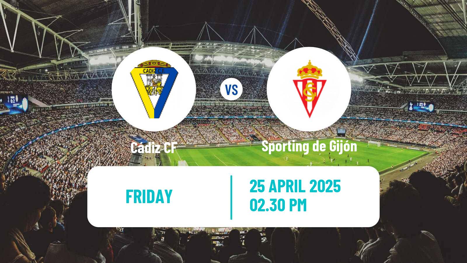 Soccer Spanish LaLiga2 Cádiz - Sporting de Gijón