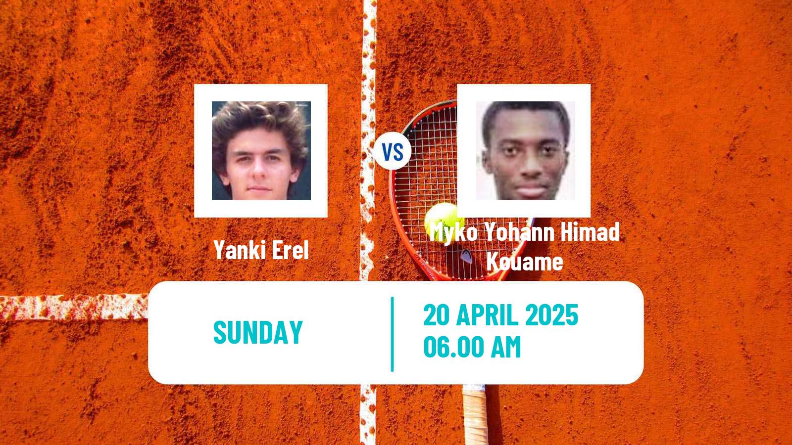 Tennis Abidjan 2 Challenger Men Yanki Erel - Myko Yohann Himad Kouame