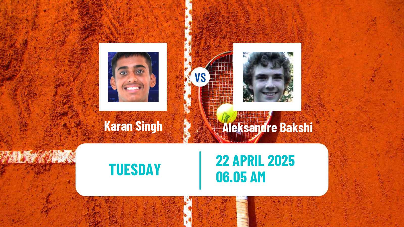 Tennis Abidjan 2 Challenger Men Karan Singh - Aleksandre Bakshi