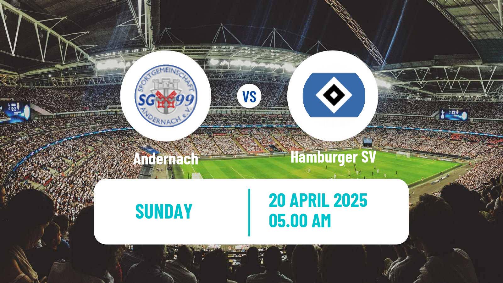 Soccer German 2 Bundesliga Women Andernach - Hamburger SV