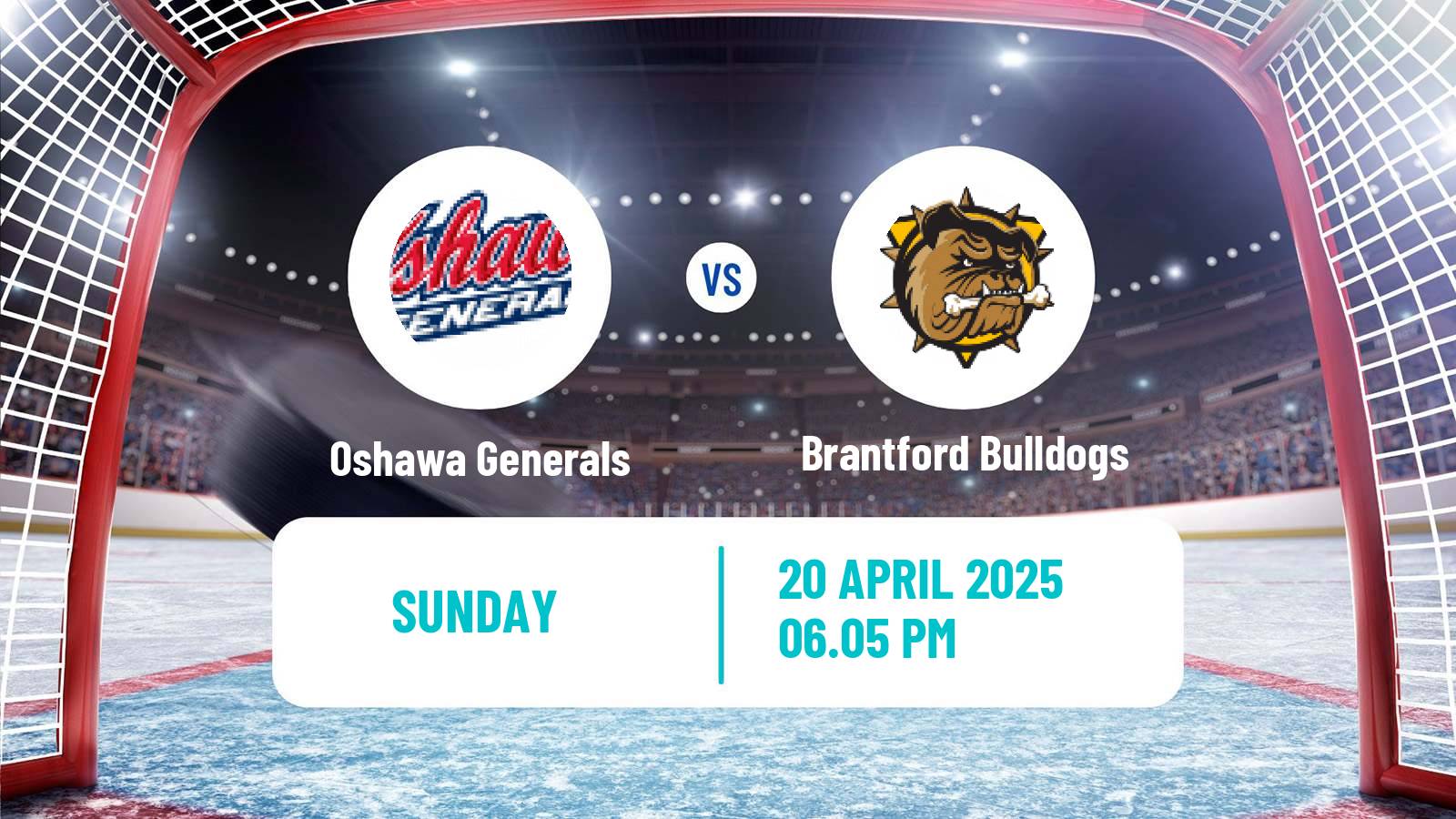 Hockey OHL Oshawa Generals - Brantford Bulldogs