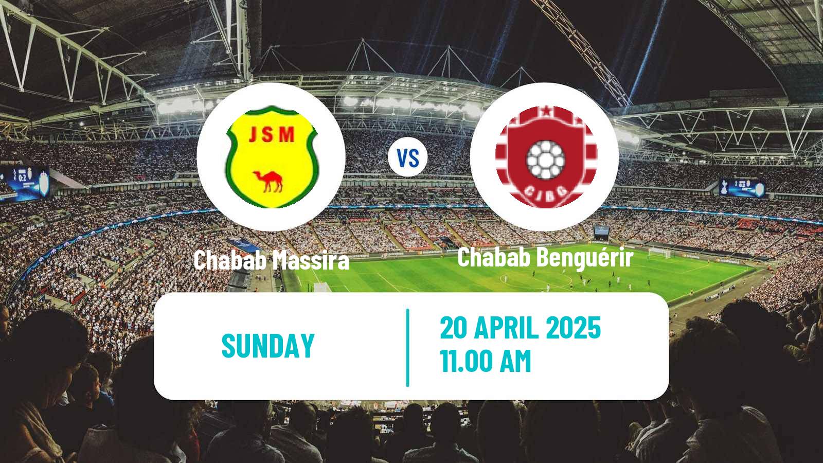 Soccer Moroccan Botola 2 Chabab Massira - Chabab Benguérir