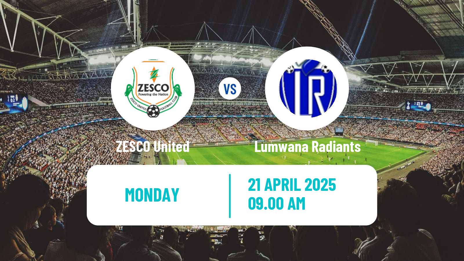 Soccer Zambian Premier League ZESCO United - Lumwana Radiants