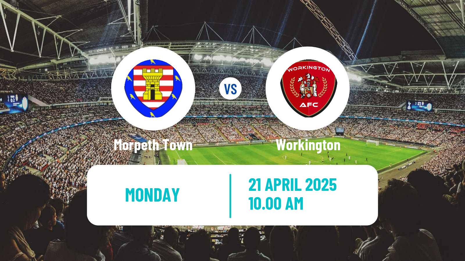 Soccer English NPL Premier Division Morpeth Town - Workington
