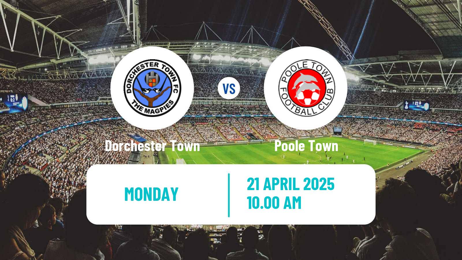 Soccer English Southern League South Division Dorchester Town - Poole Town