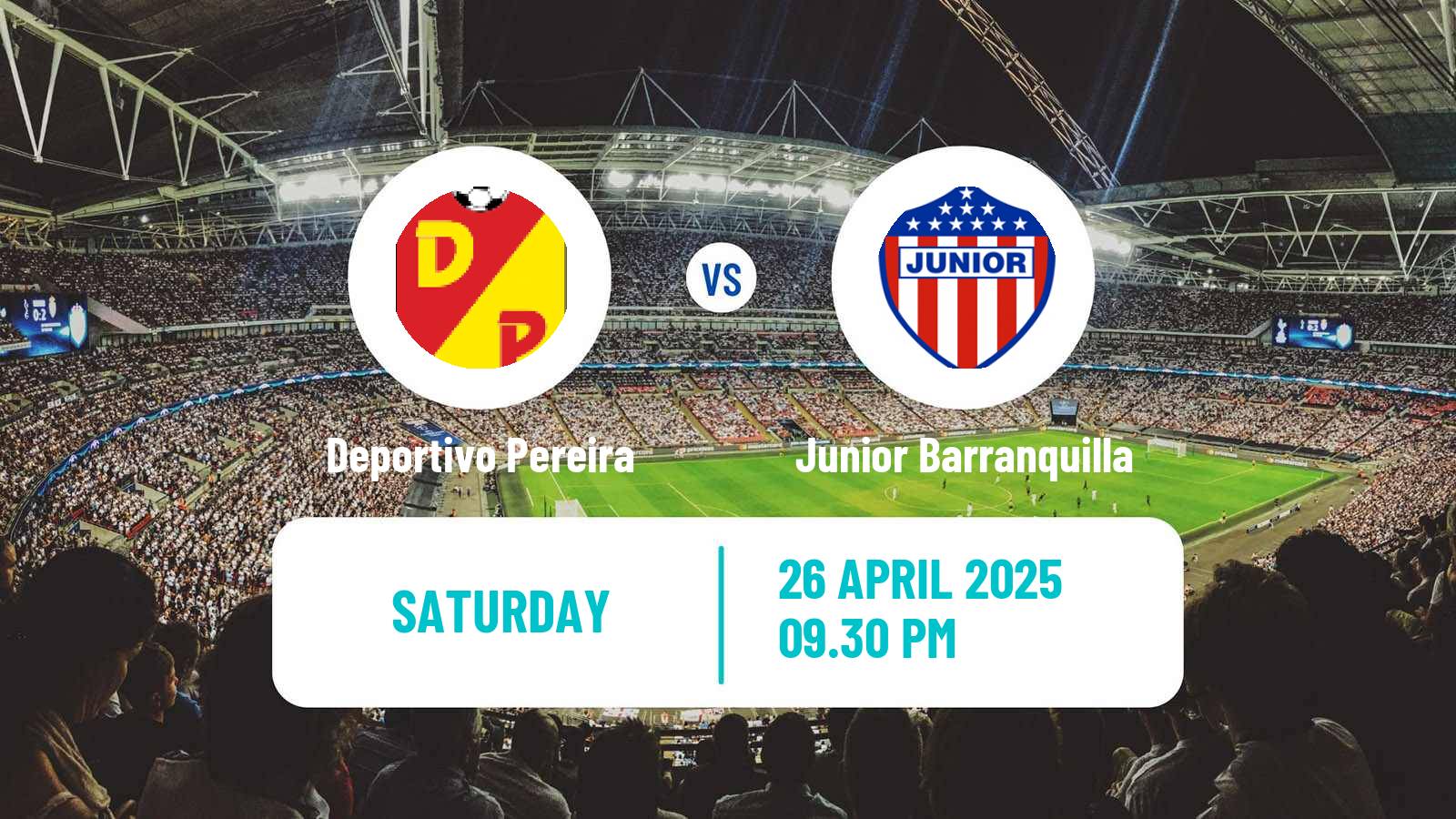 Soccer Colombian Primera A Deportivo Pereira - Junior Barranquilla