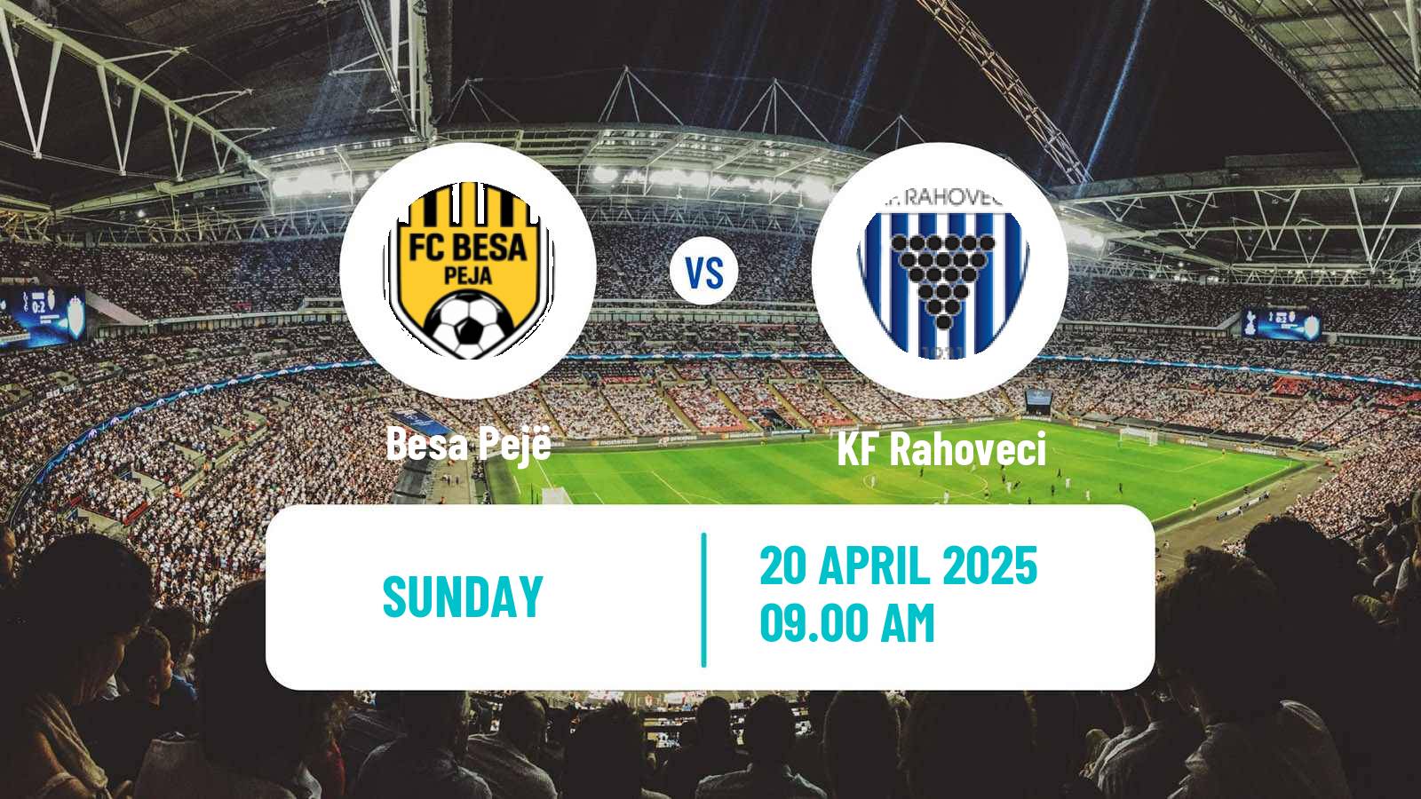 Soccer Kosovo Liga e Pare Besa Pejë - Rahoveci