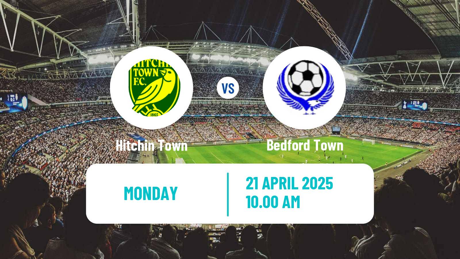 Soccer English Southern League Central Division Hitchin Town - Bedford Town