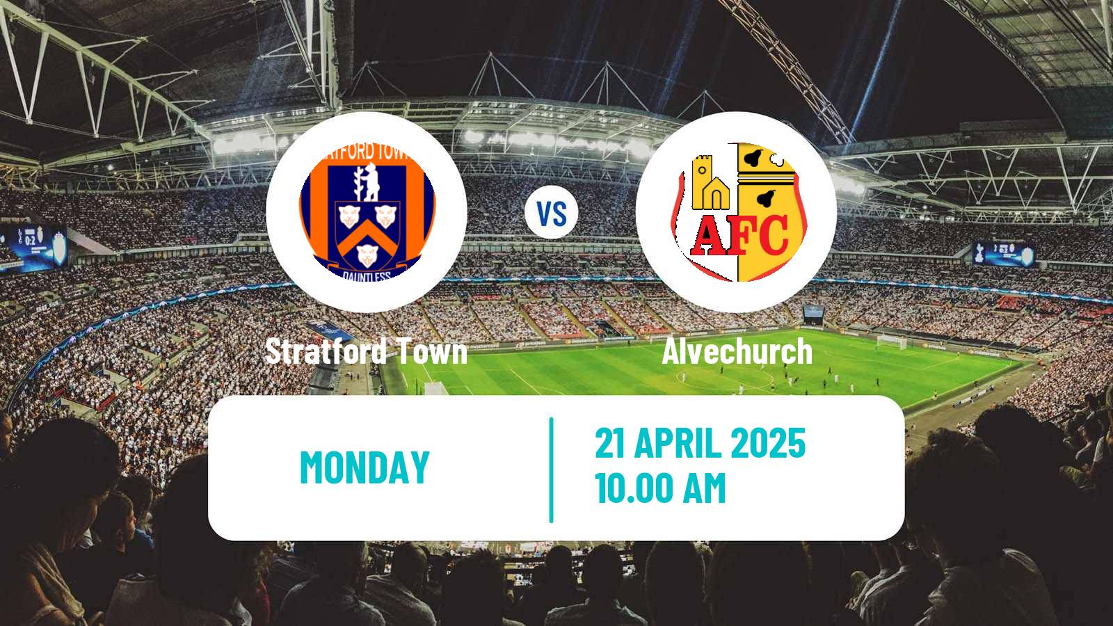 Soccer English Southern League Central Division Stratford Town - Alvechurch