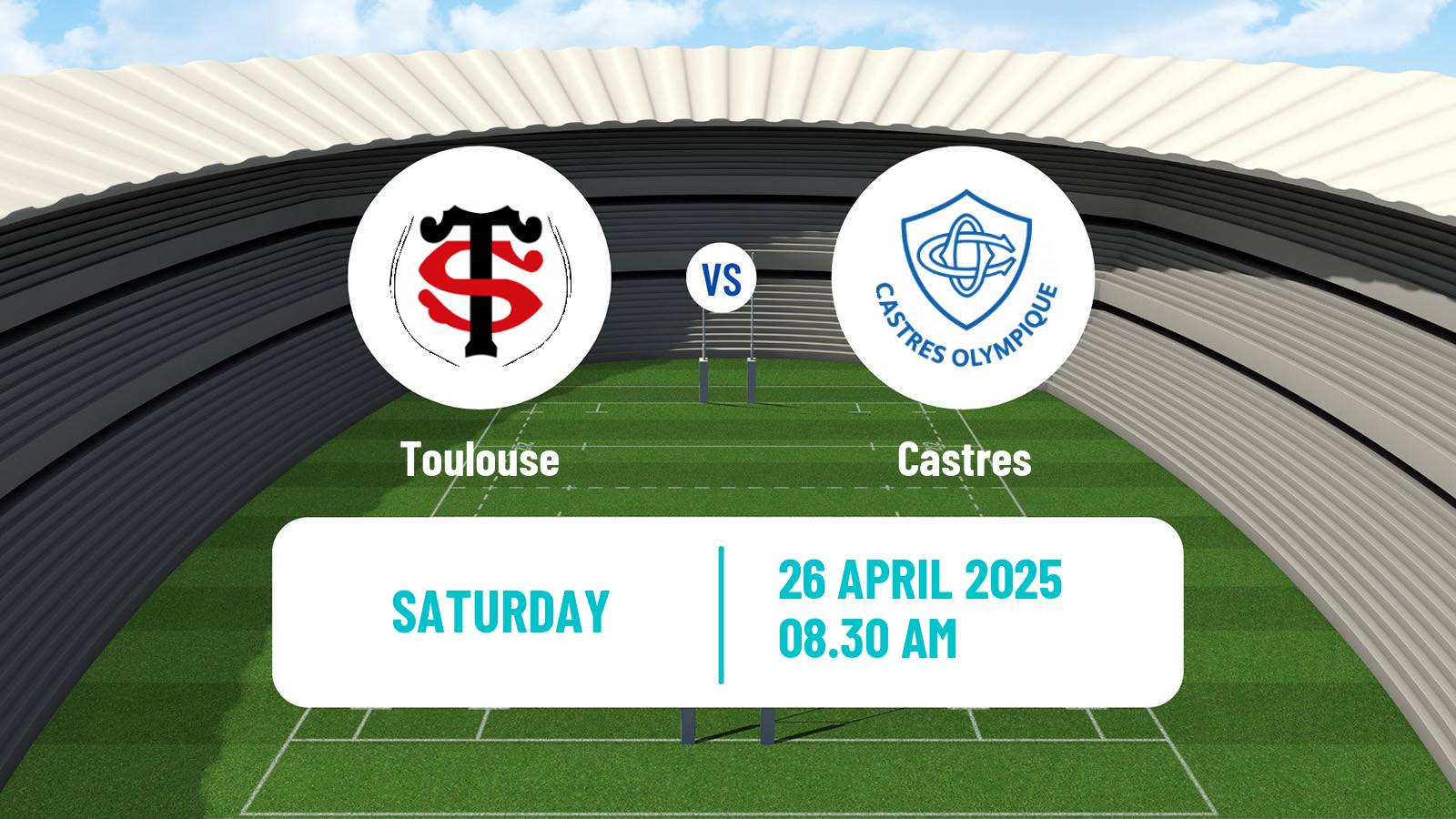 Rugby union French Top 14 Toulouse - Castres