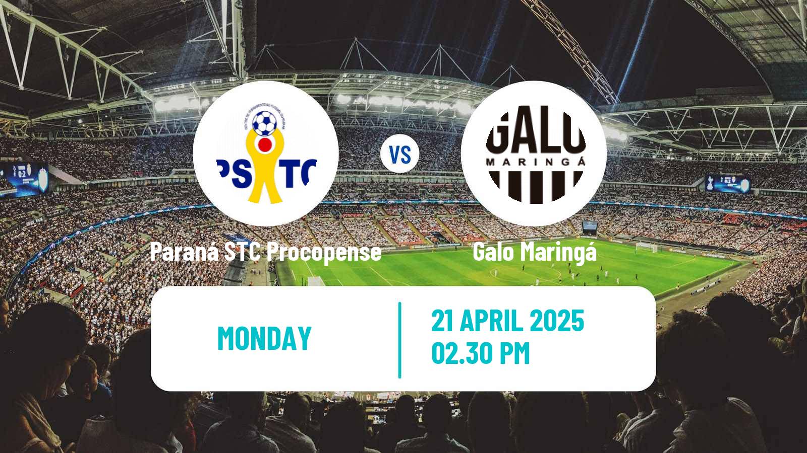 Soccer Brazilian Campeonato Paranaense 2 Paraná STC Procopense - Galo Maringá