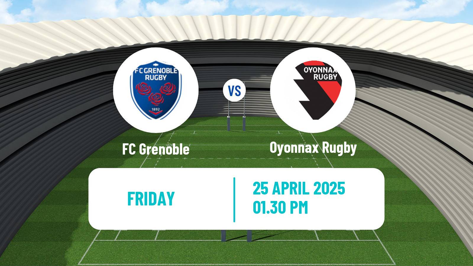 Rugby union French Pro D2 FC Grenoble - Oyonnax Rugby
