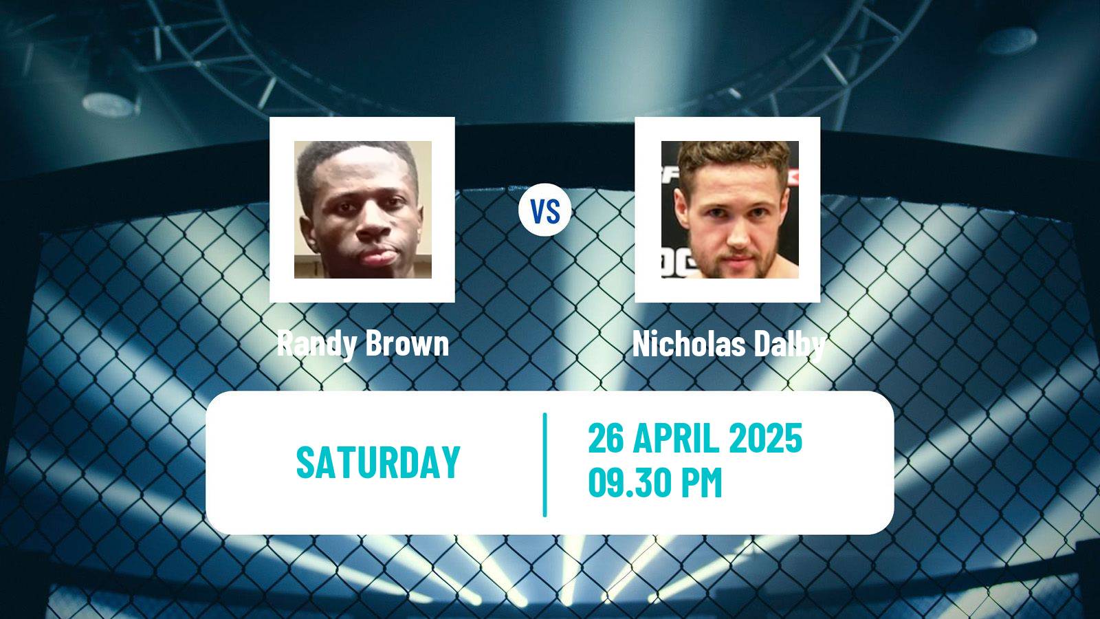 MMA Welterweight UFC Men Randy Brown - Nicholas Dalby