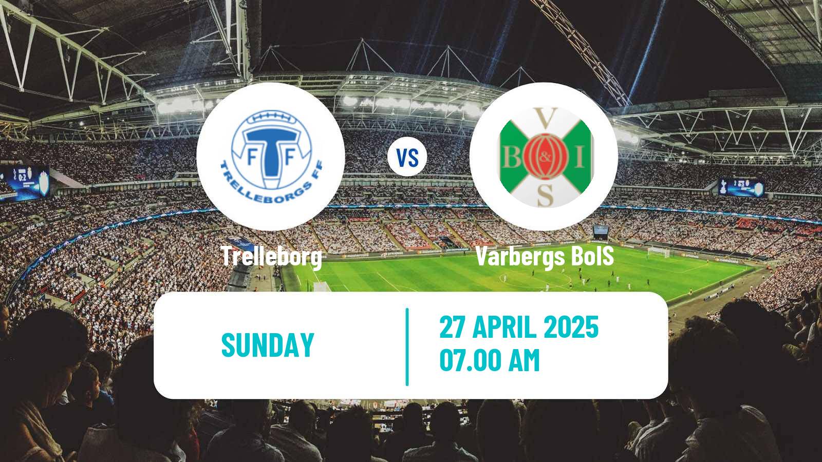 Soccer Swedish Superettan Trelleborg - Varbergs BoIS