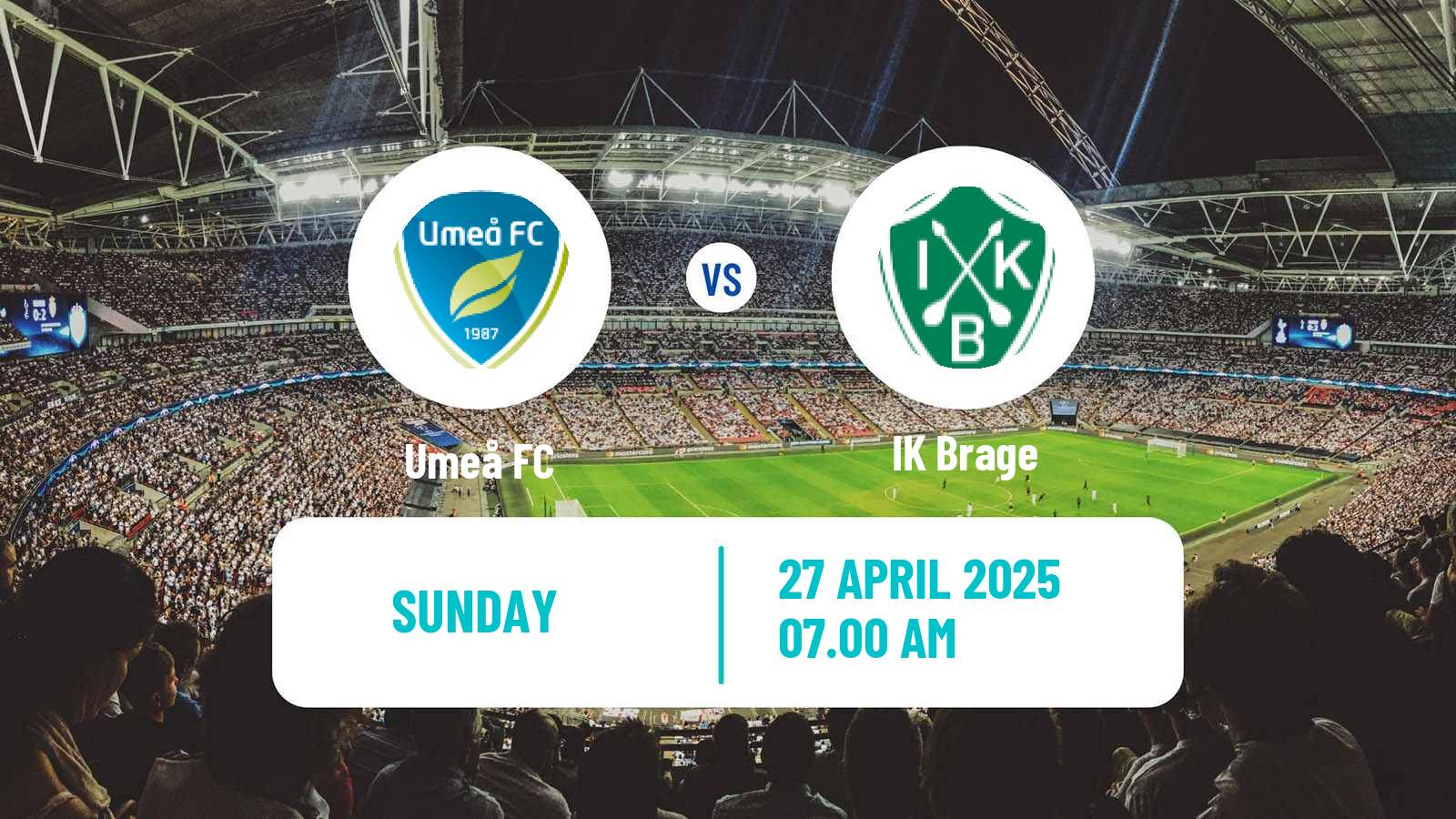 Soccer Swedish Superettan Umeå - Brage