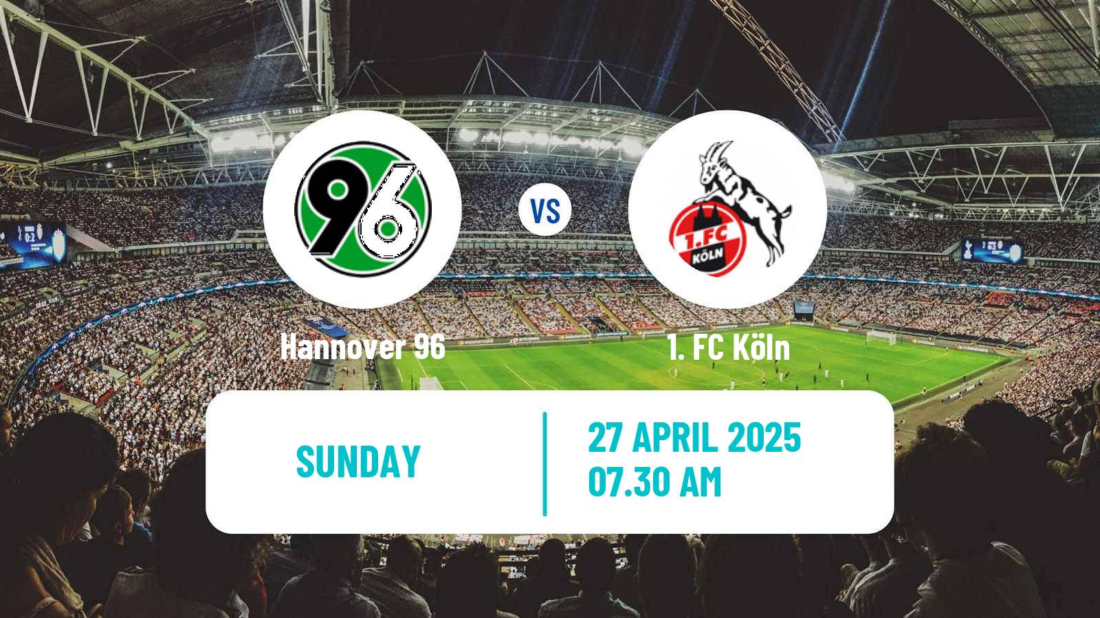 Soccer German 2 Bundesliga Hannover - Köln