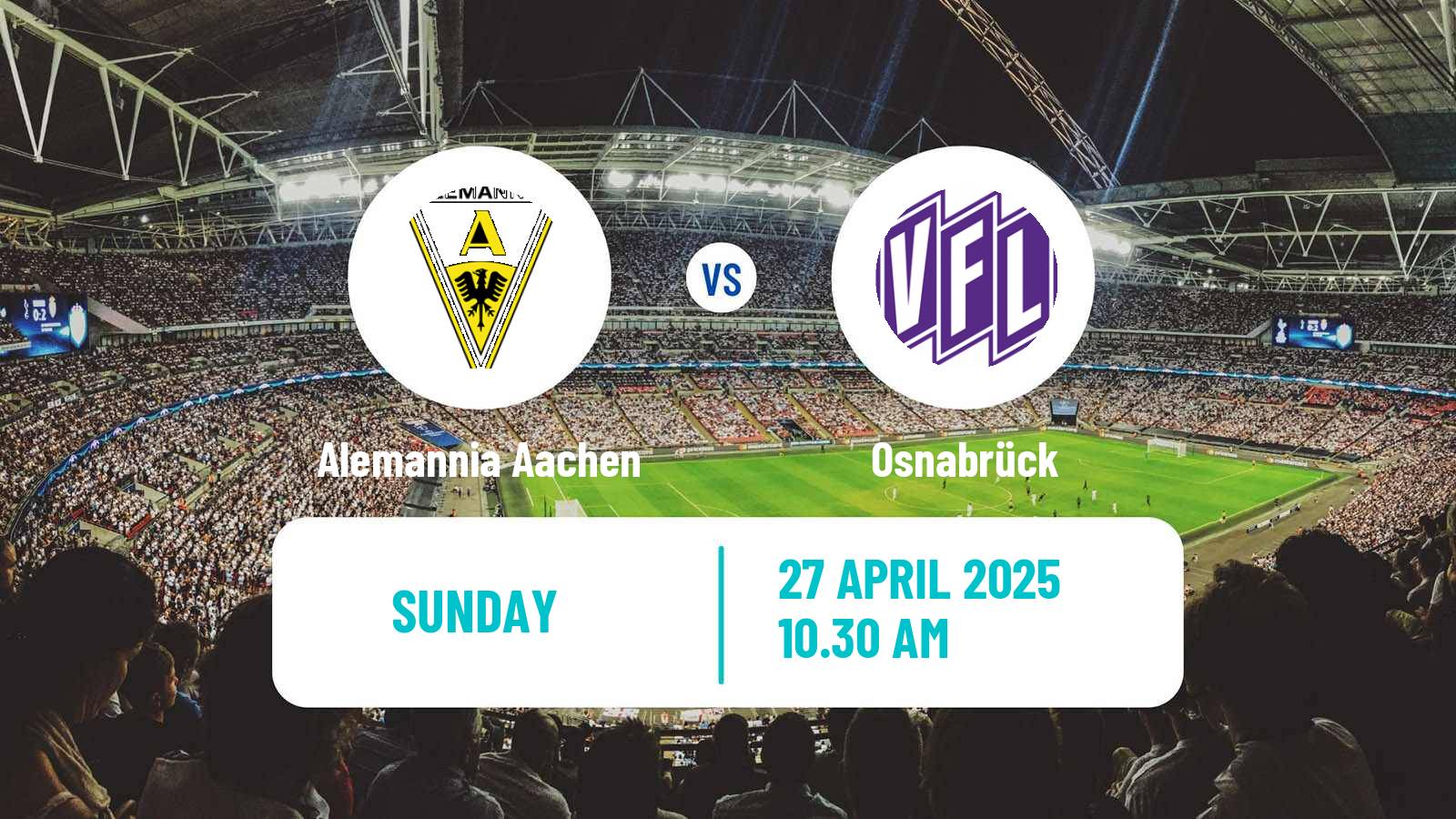 Soccer German 3 Bundesliga Alemannia Aachen - Osnabrück
