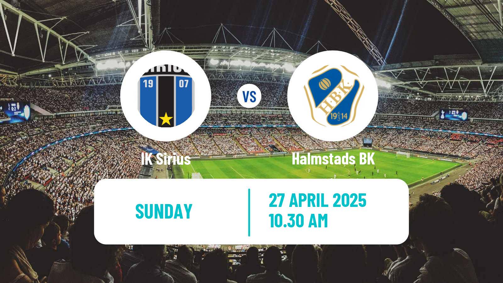 Soccer Swedish Allsvenskan Sirius - Halmstad
