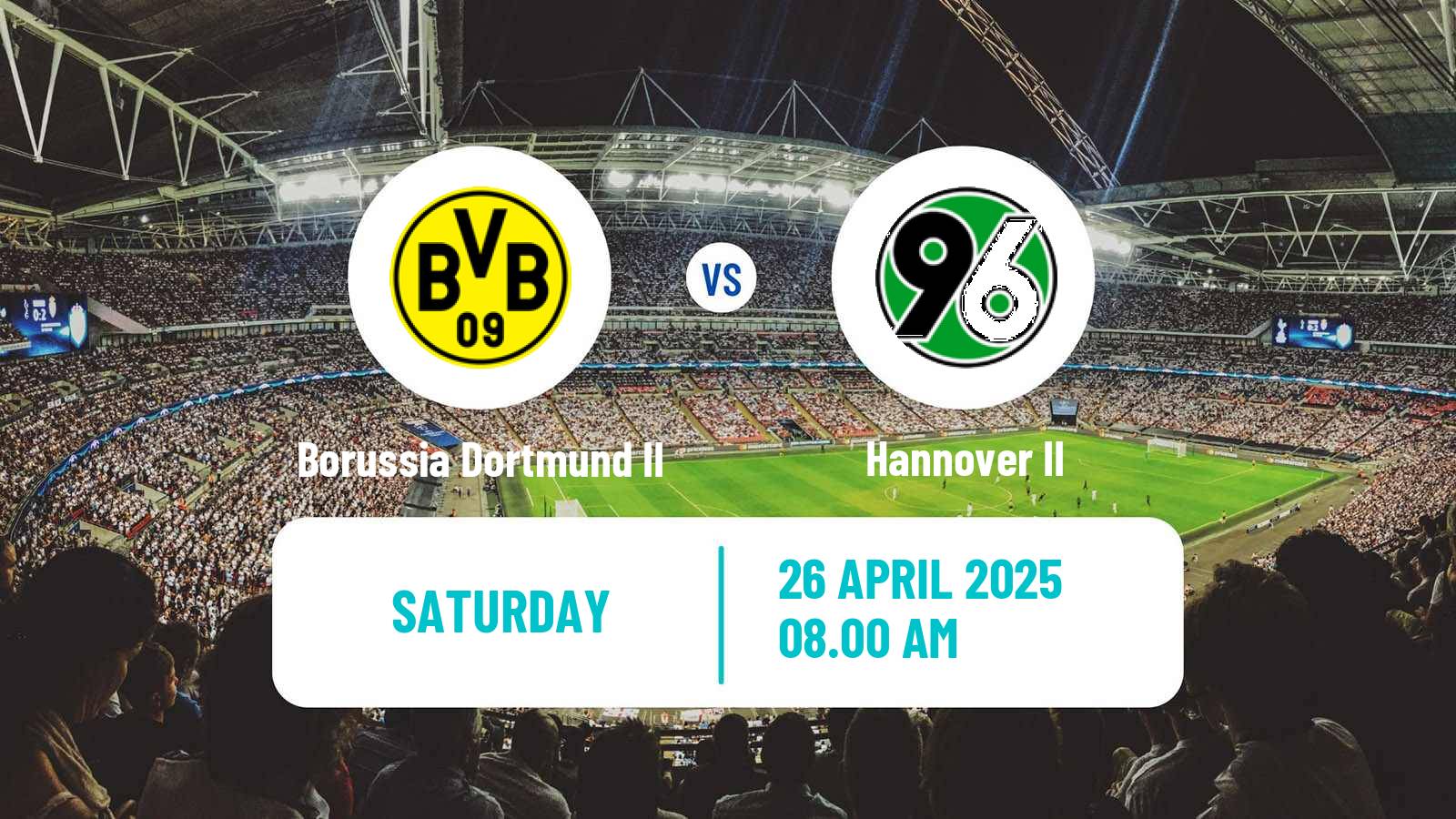 Soccer German 3 Bundesliga Borussia Dortmund II - Hannover II