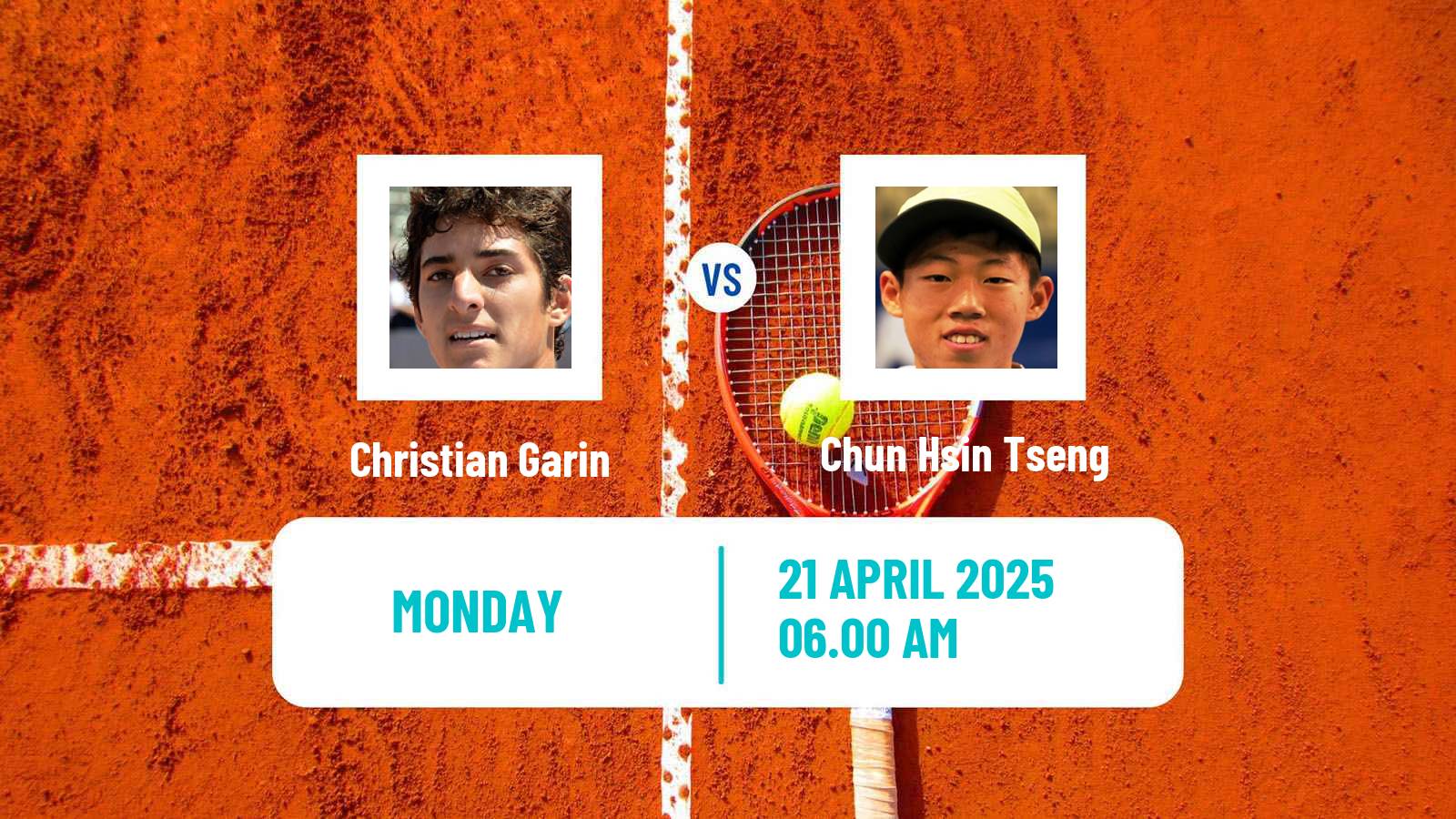 Tennis ATP Madrid Christian Garin - Chun Hsin Tseng