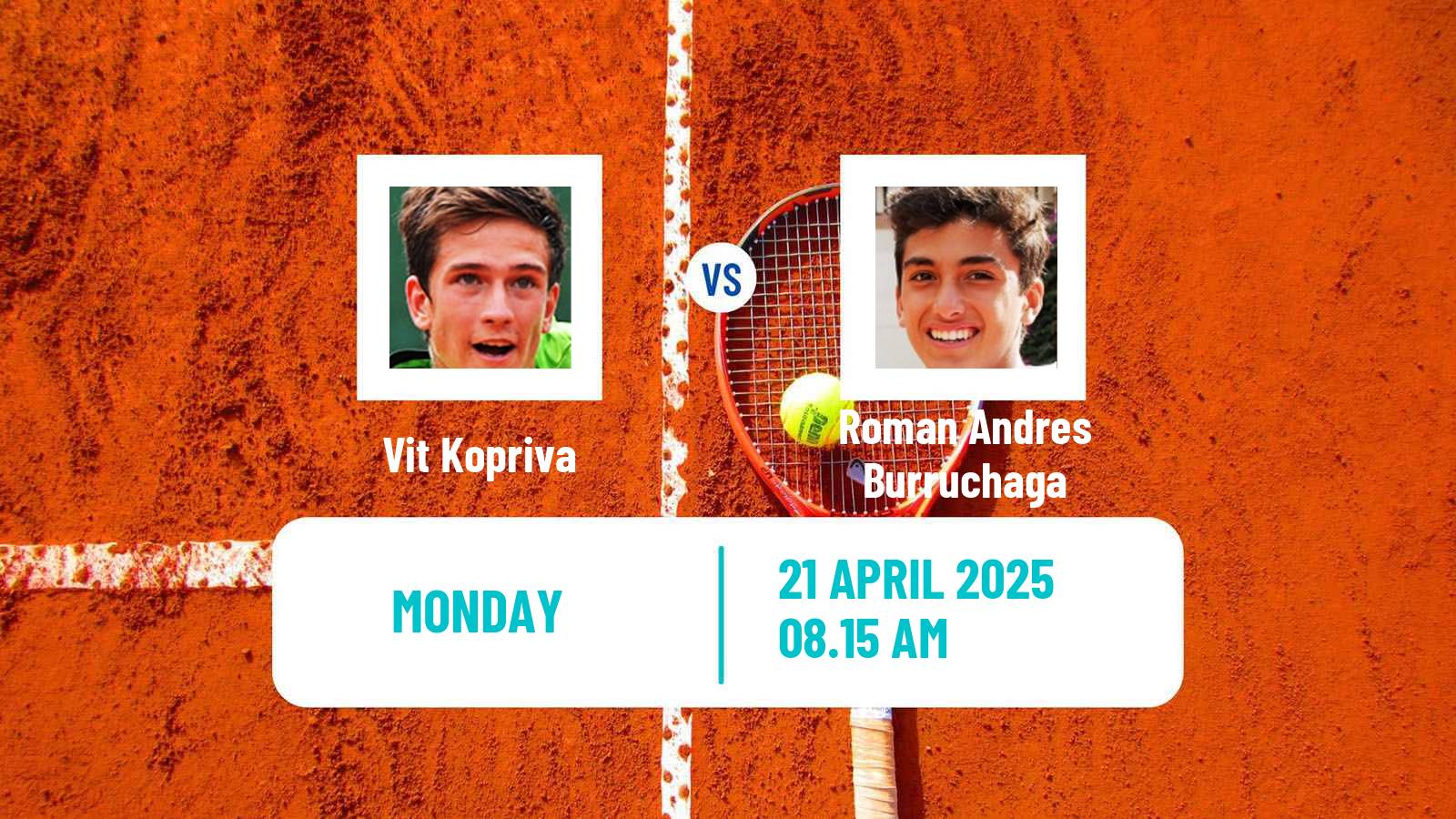 Tennis ATP Madrid Vit Kopriva - Roman Andres Burruchaga