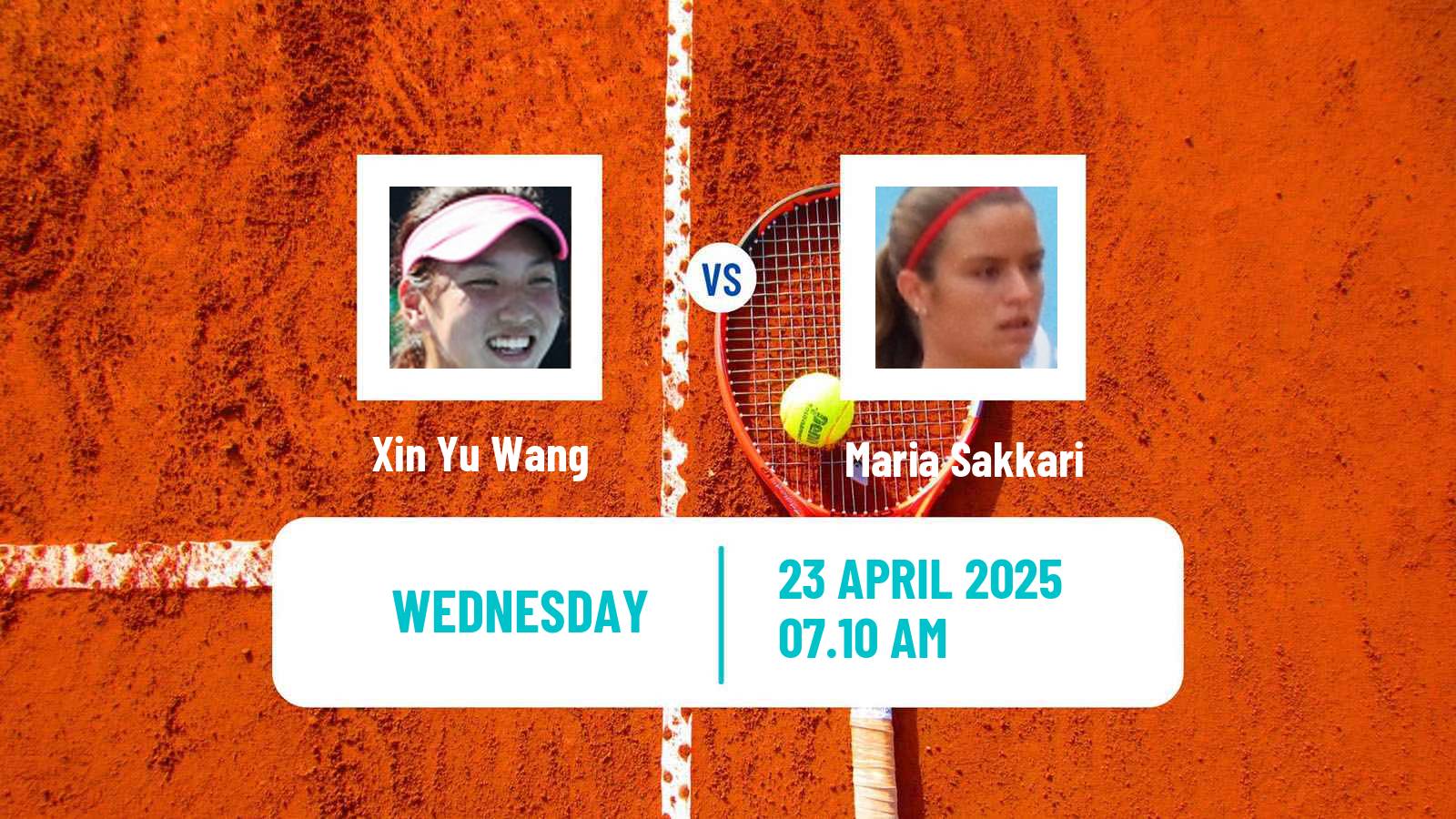 Tennis WTA Madrid Xin Yu Wang - Maria Sakkari