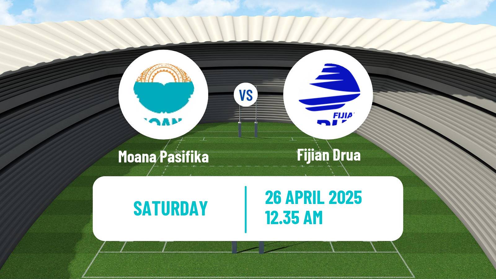 Rugby union Super Rugby Moana Pasifika - Fijian Drua