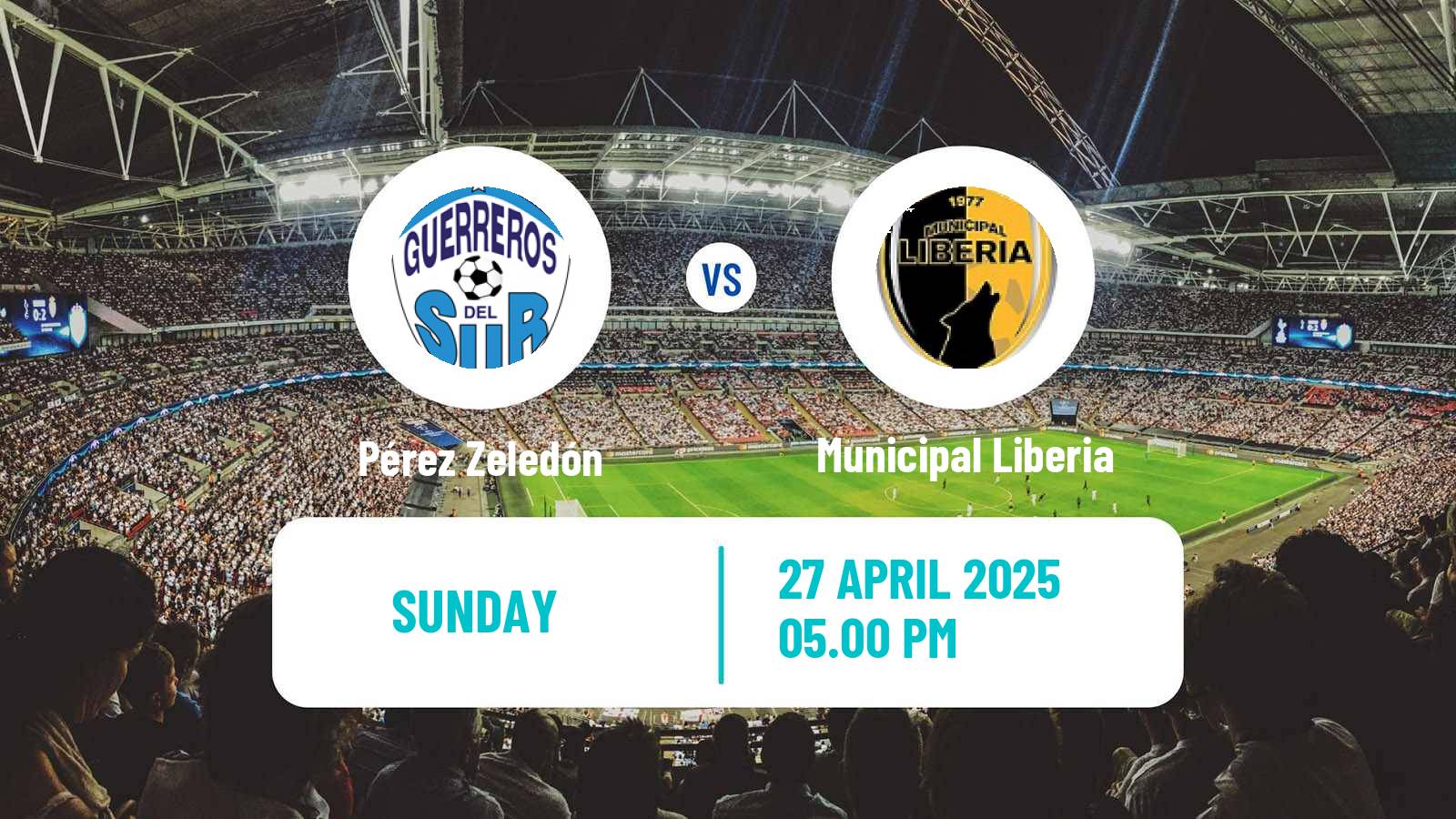 Soccer Costa Rican Primera Division Pérez Zeledón - Municipal Liberia