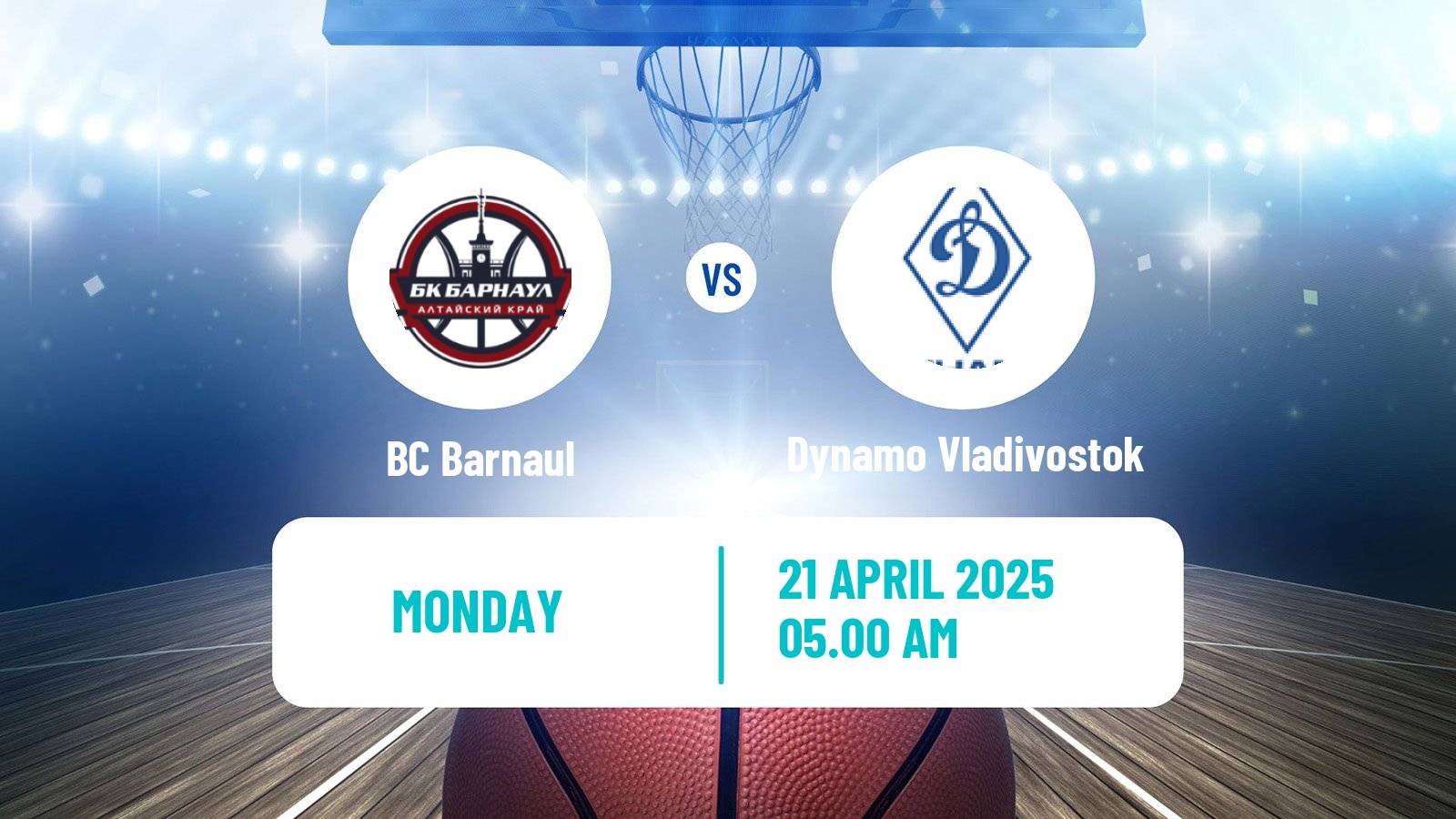 Basketball Russian Super League Basketball Barnaul - Dynamo Vladivostok