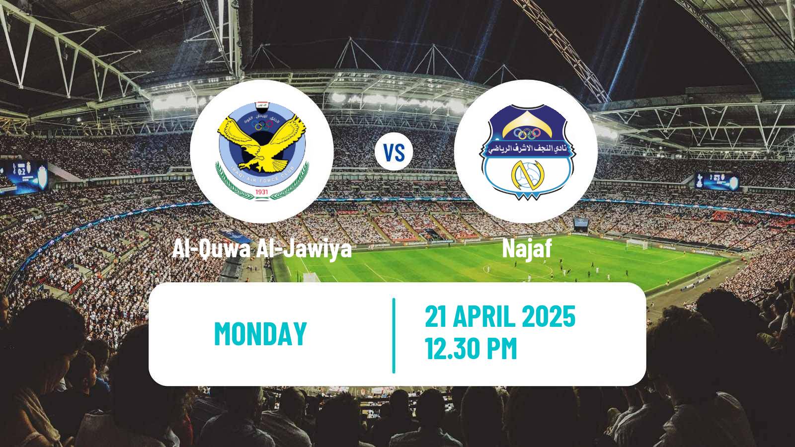 Soccer Iraqi Premier League Al-Quwa Al-Jawiya - Najaf