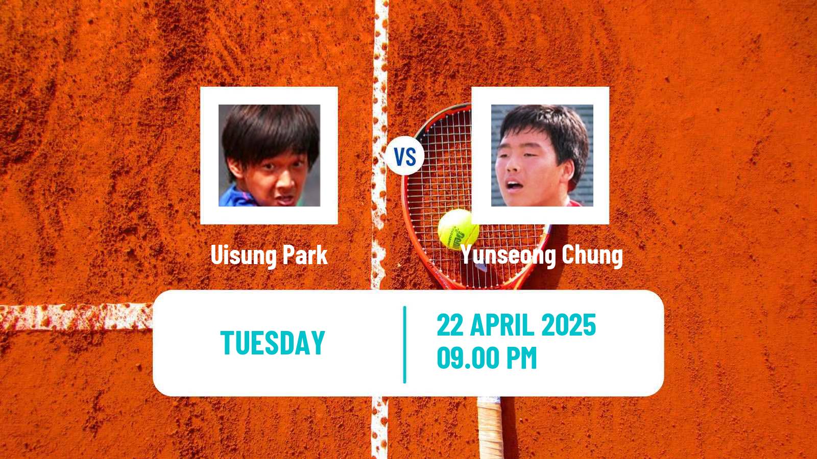 Tennis Gwangju Challenger Men Uisung Park - Yunseong Chung