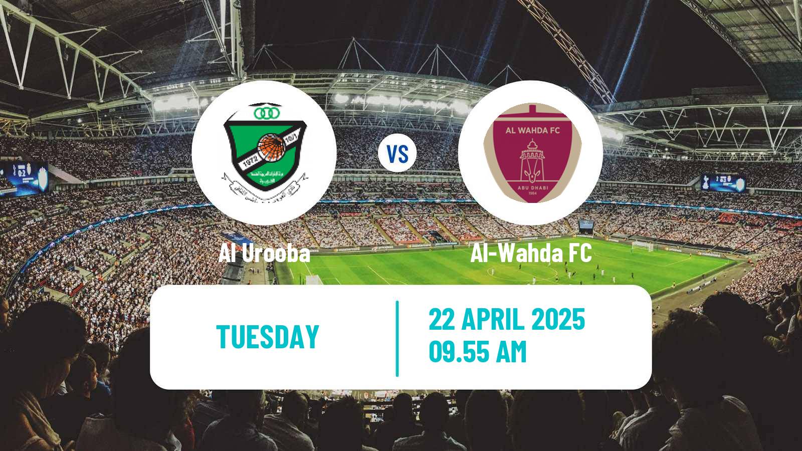 Soccer UAE Football League Al Urooba - Al-Wahda