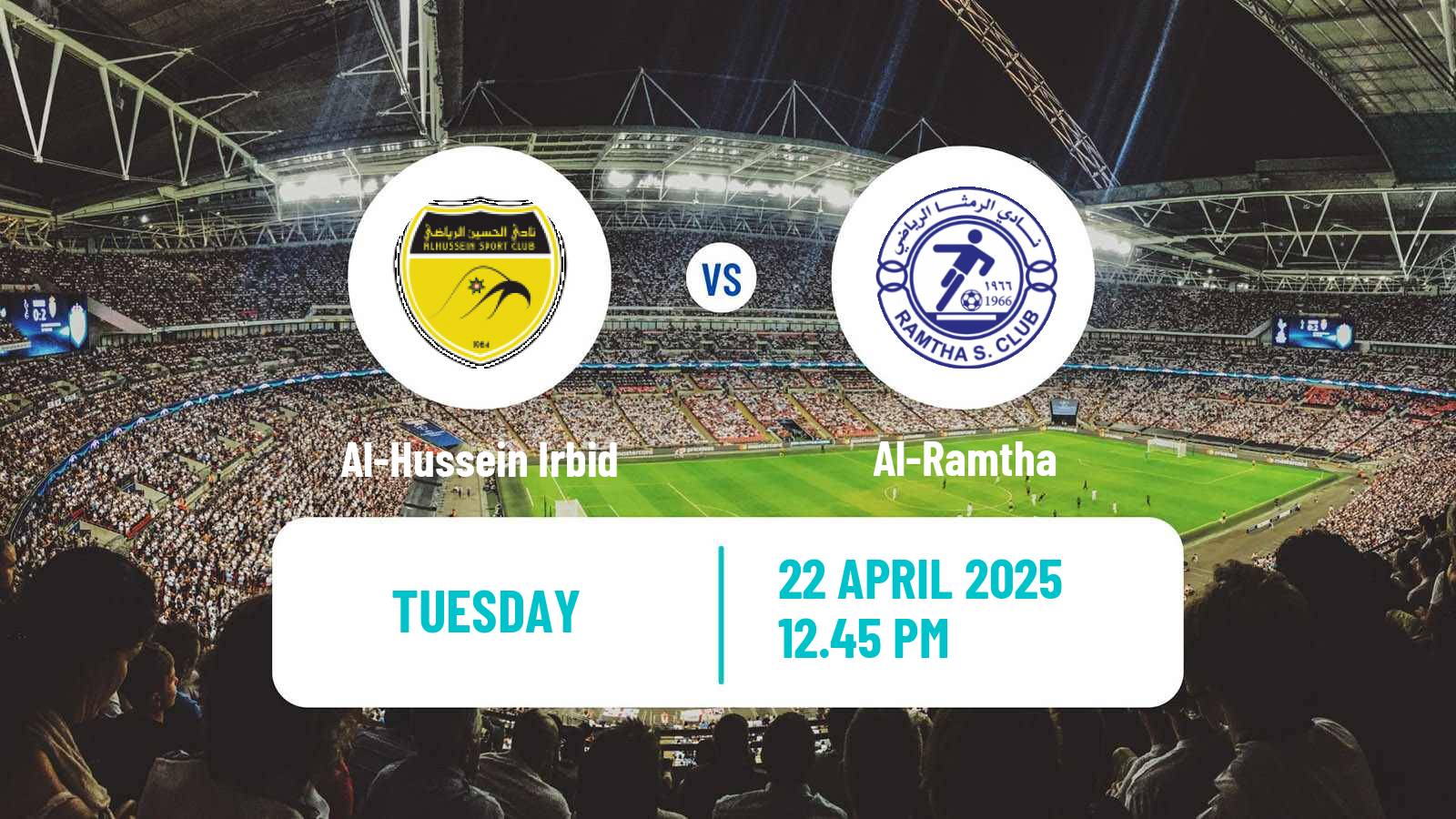 Soccer Jordan Premier League Al-Hussein Irbid - Al-Ramtha